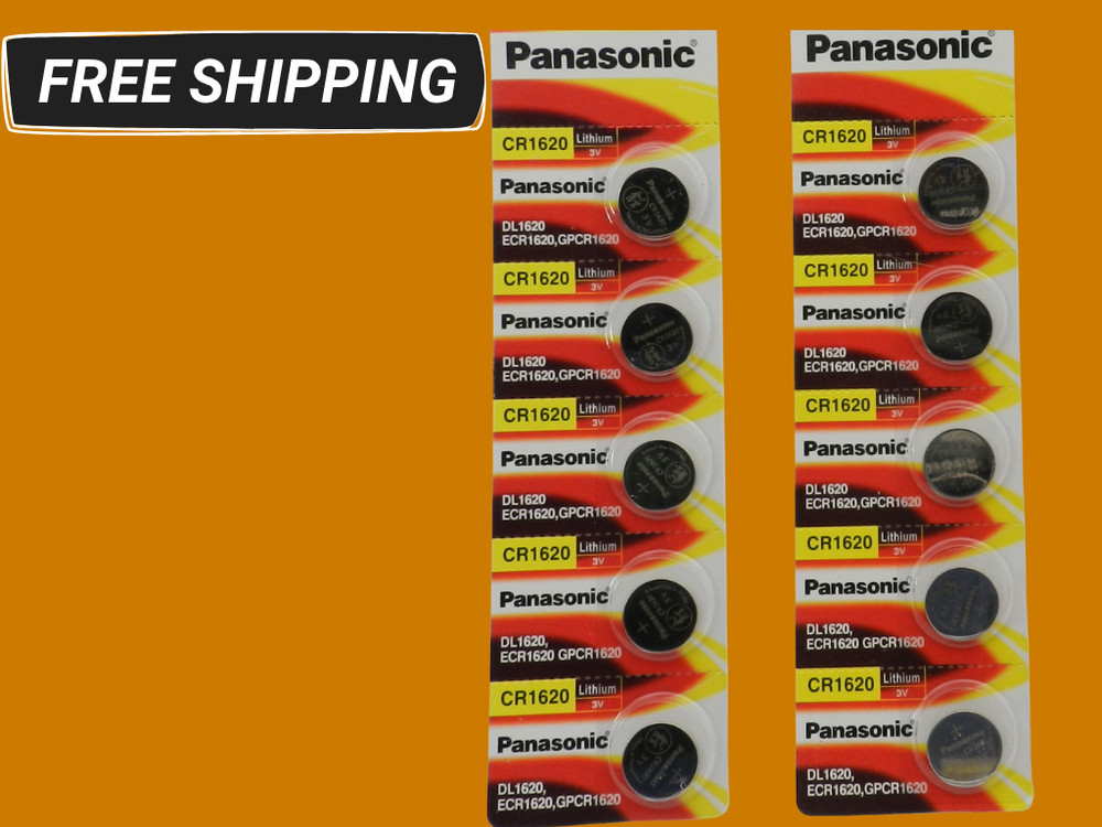 PANASONIC CR1620 - Lithium 3V - Exp. 12-2035 /  10 Pcs.