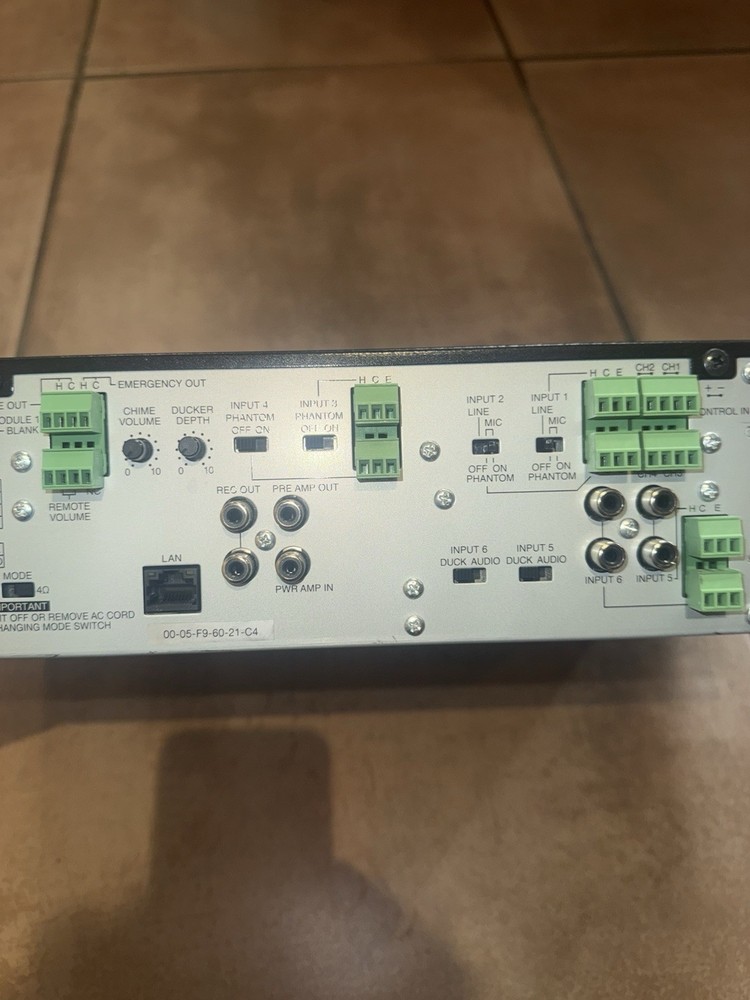 TOA Electronics A-824D 8-Input Digital Mixer/Amplifier, 240W
