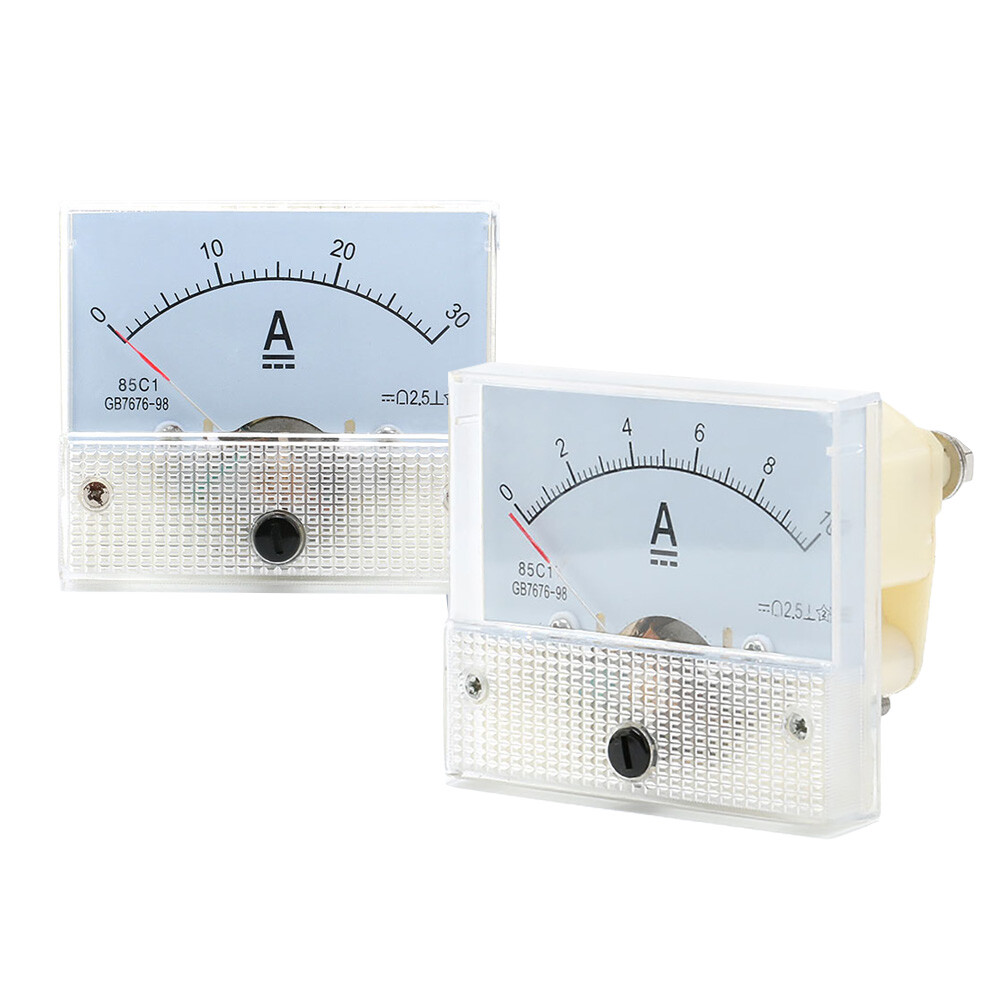 1/2/3/5/10/20/30A DC Analog Ammeter Panel Current Meter 85C1 Mechanical Pointer