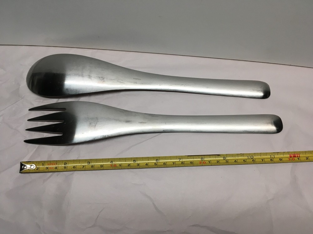Boda Nova Stainless Steel Salad Server 12" - 2 Piece Spoon Fork Set