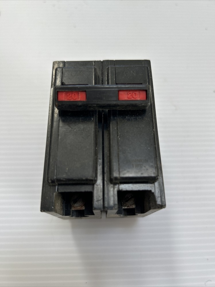 BRYANT BR220 20 AMP DOUBLE POLE 240 VOLT CIRCUIT BREAKER TESTED