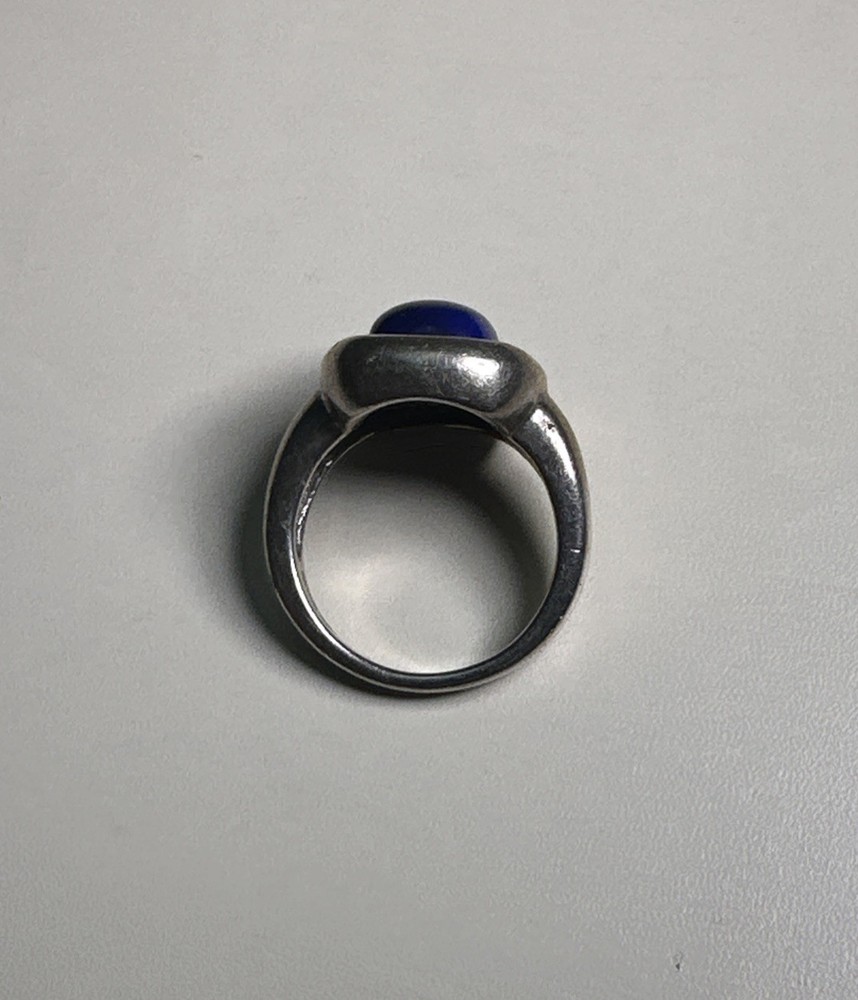 Vintage 925 Sterling Lapis Lazuli Ring / Size 7.25