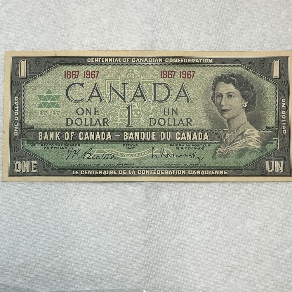 Canada 1967 Centennial One Dollar Banknote