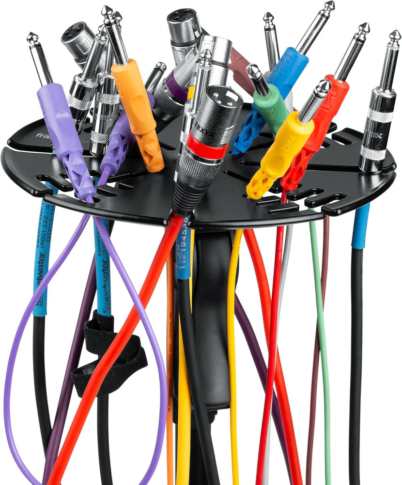 Microphone Stand Cable Hanger & Organizer, Prevents Cables from Over-Coiling or