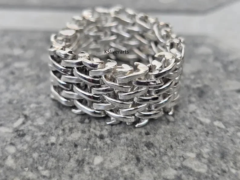 Flexible Ring, 925 Sterling Silver Ring, Silver Handmade Ring,