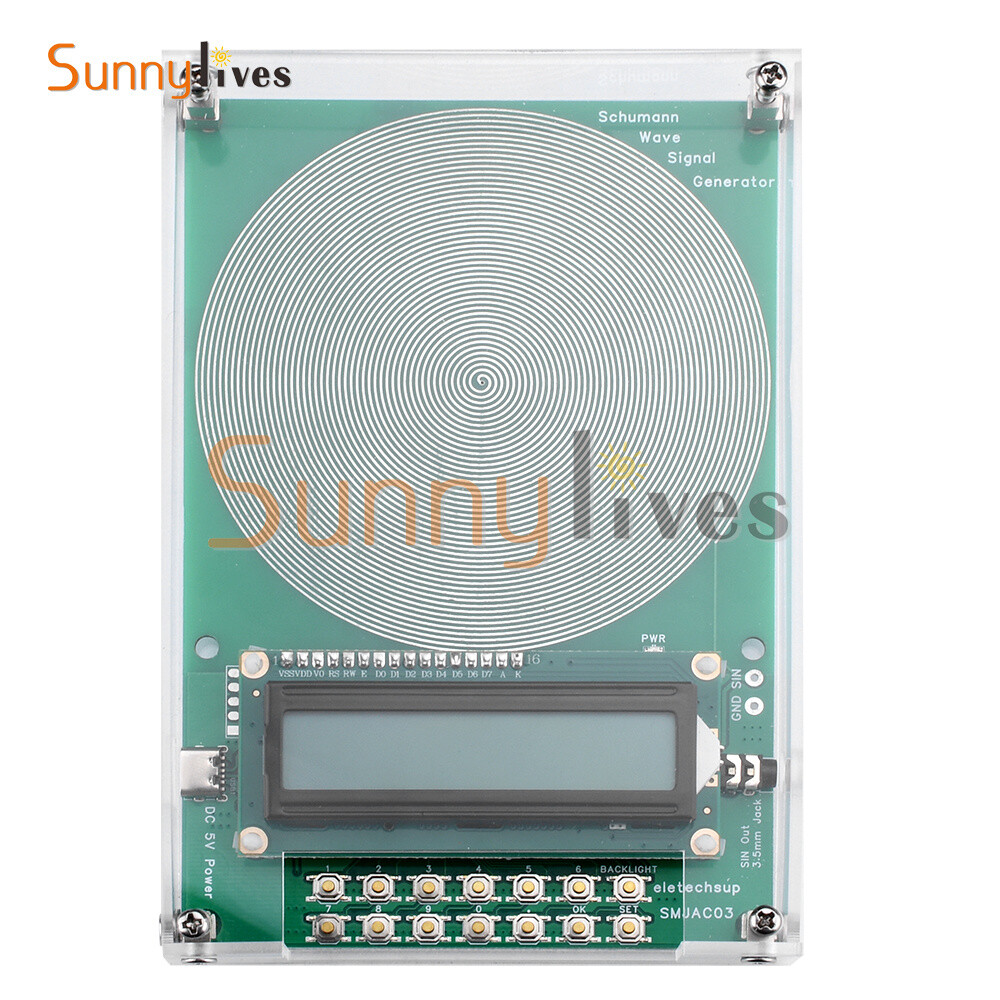 Schumann Wave Generator Pure Sine Frequency Adjustable Signal Generator +Case US