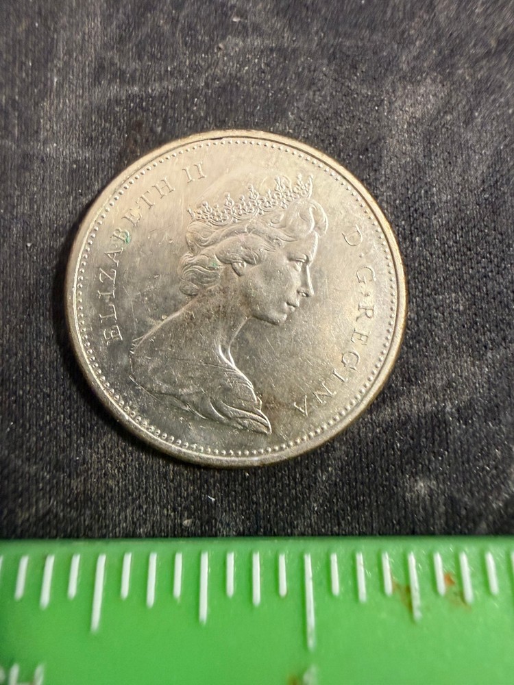 1966 Canada 25 Cents Silver          .80 Silver      Lot #1351