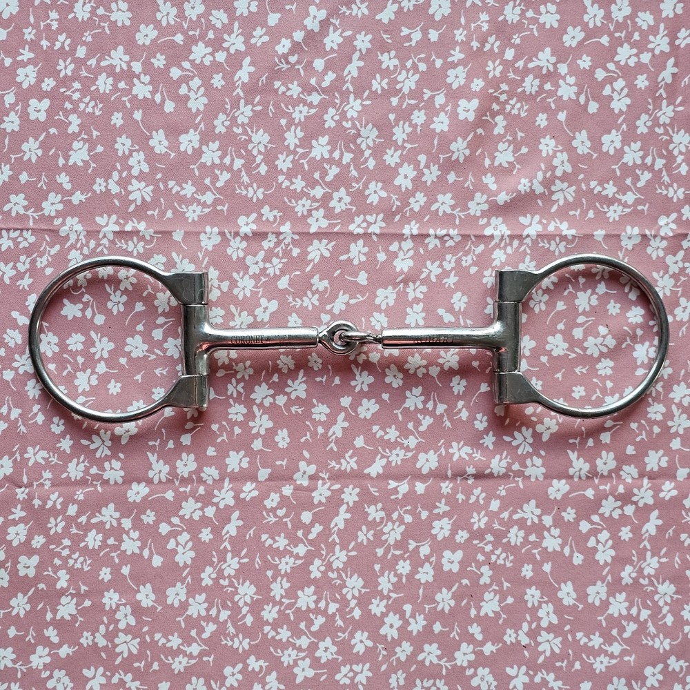 Robart Pinchless Bit Offset D Ring Snaffle Horse