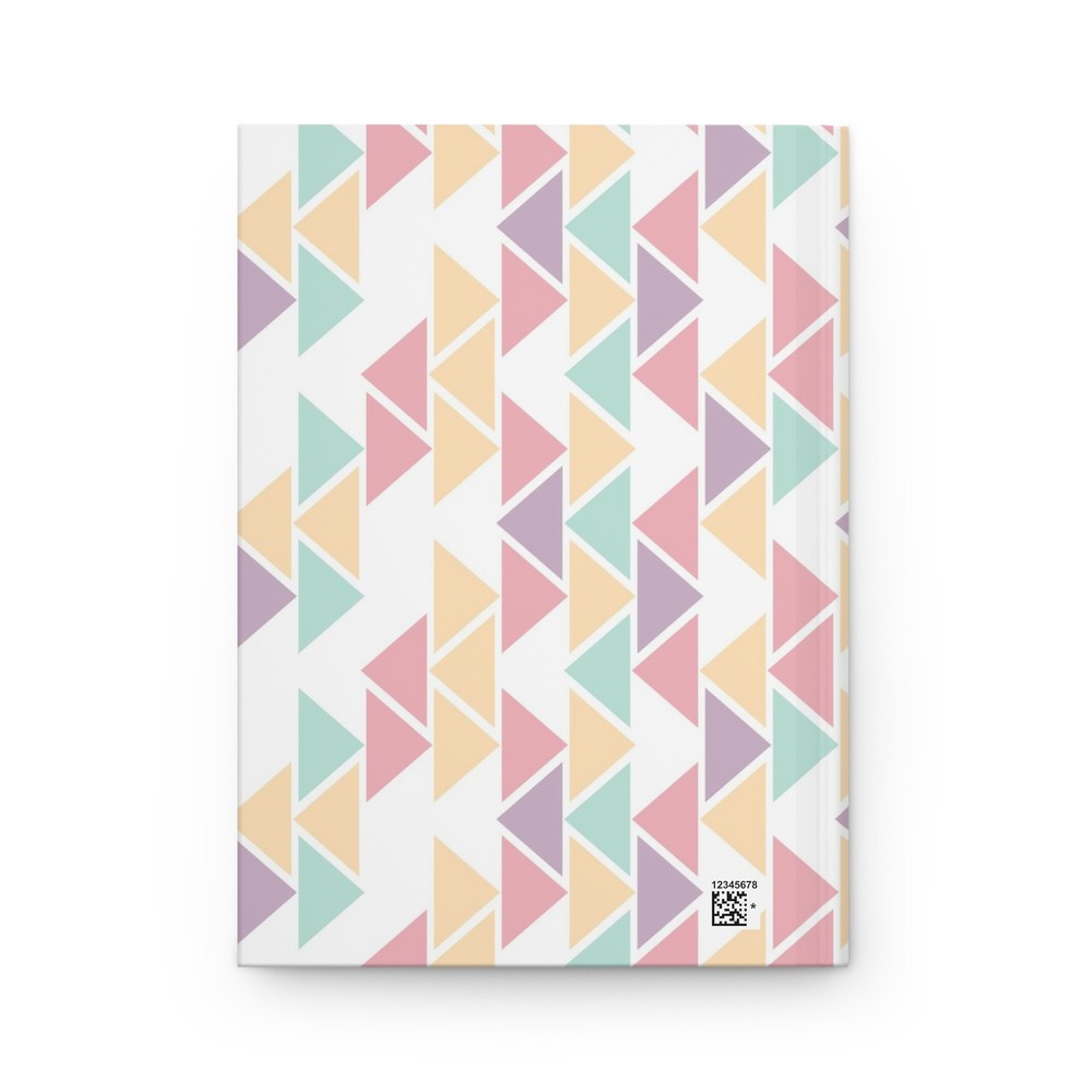 Colorful Triangle Pattern Hardcover Journal, Aesthetic Notebook, Gift for [...]