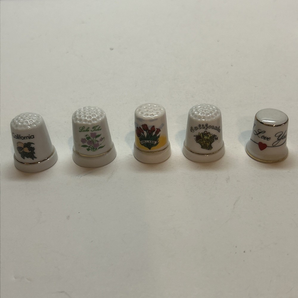 50 Mix Porcelain Thimbles Lot