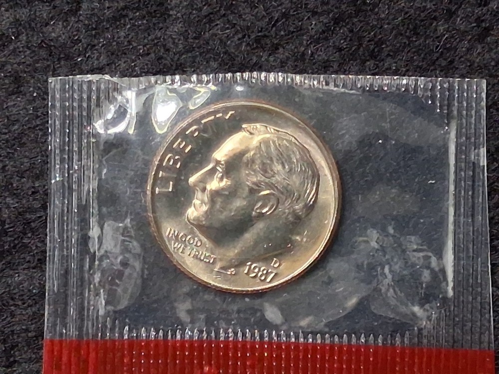 1987 D Roosevelt Dime Uncirculated