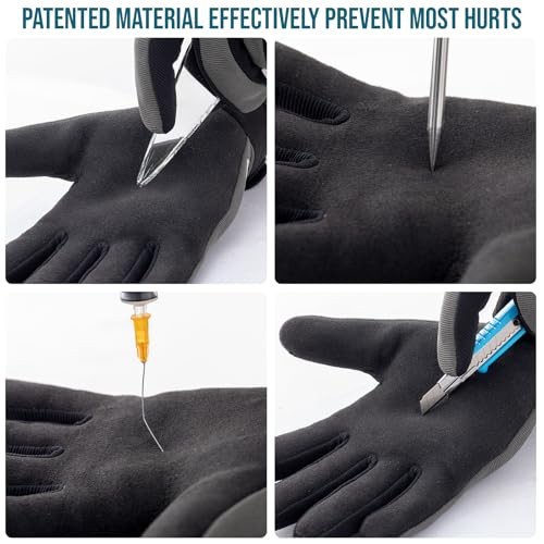Level 2 Needlestick, Level 5 Puncture Resistant Work Gloves, Medium 2 Pairs