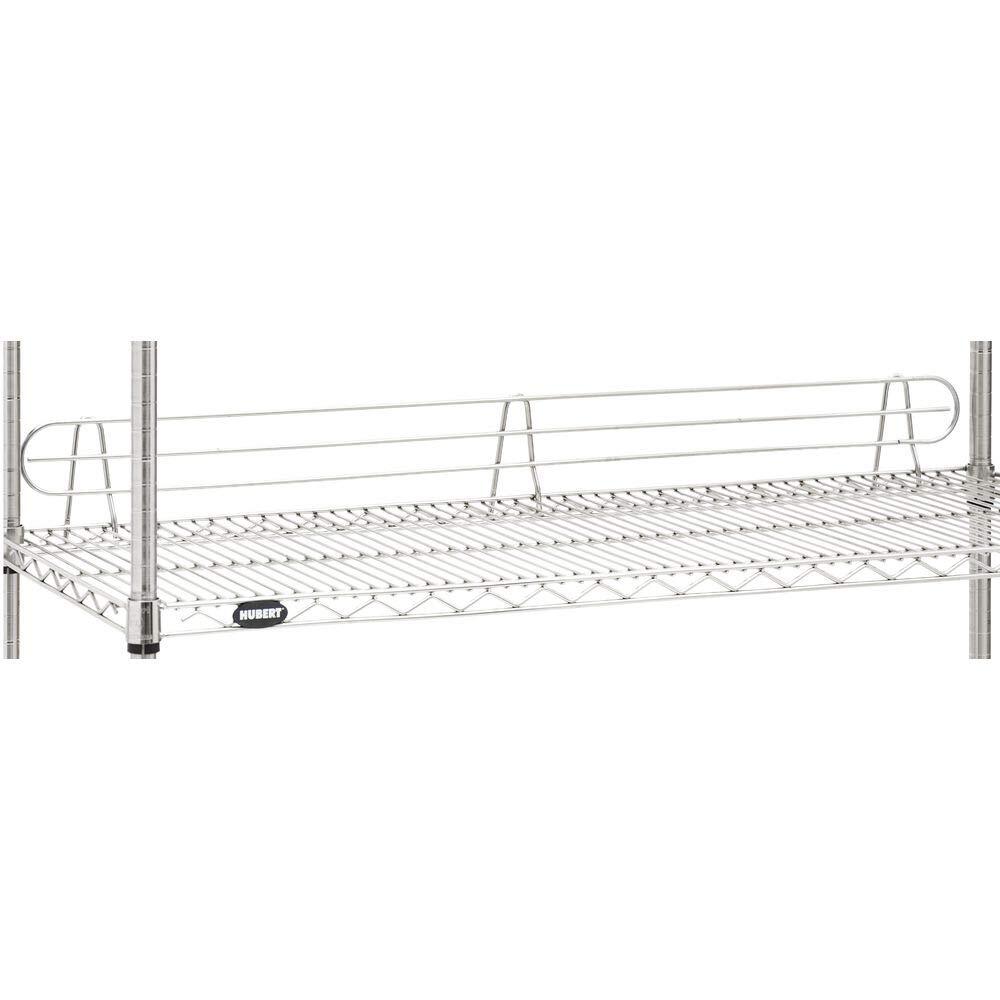 HUBERT® Soft Silver Wire Shelf Ledge - 48" L x 4" H