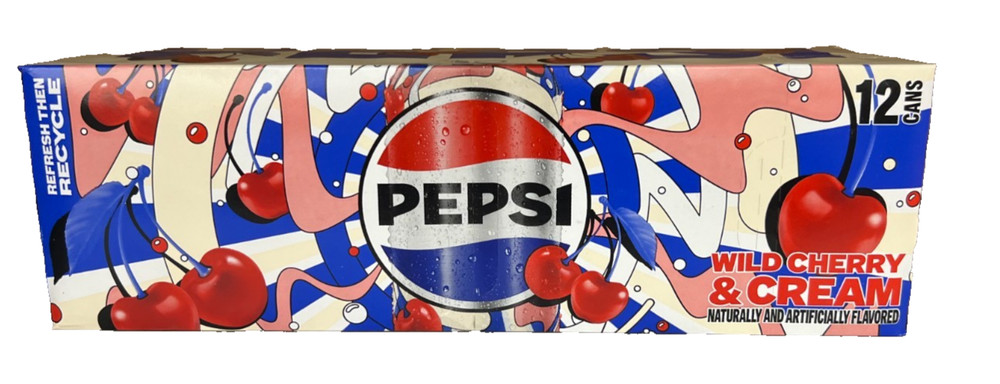 Pepsi Wild Cherry & Cream Cola 12 pack
