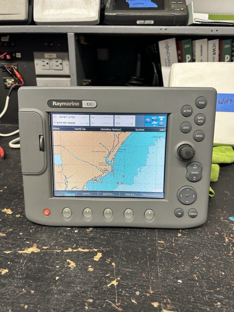 Raymarine C90w Widescreen GPS Chartplotter Multifunction Display; Fully Tested