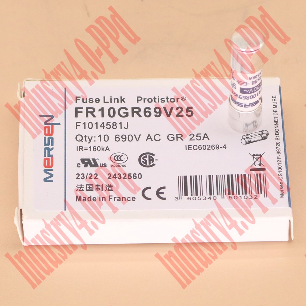 10pc new MERSEN FR10GR69V25 Fuse Link Protistor 25A 690VAC Free shipping #YP1