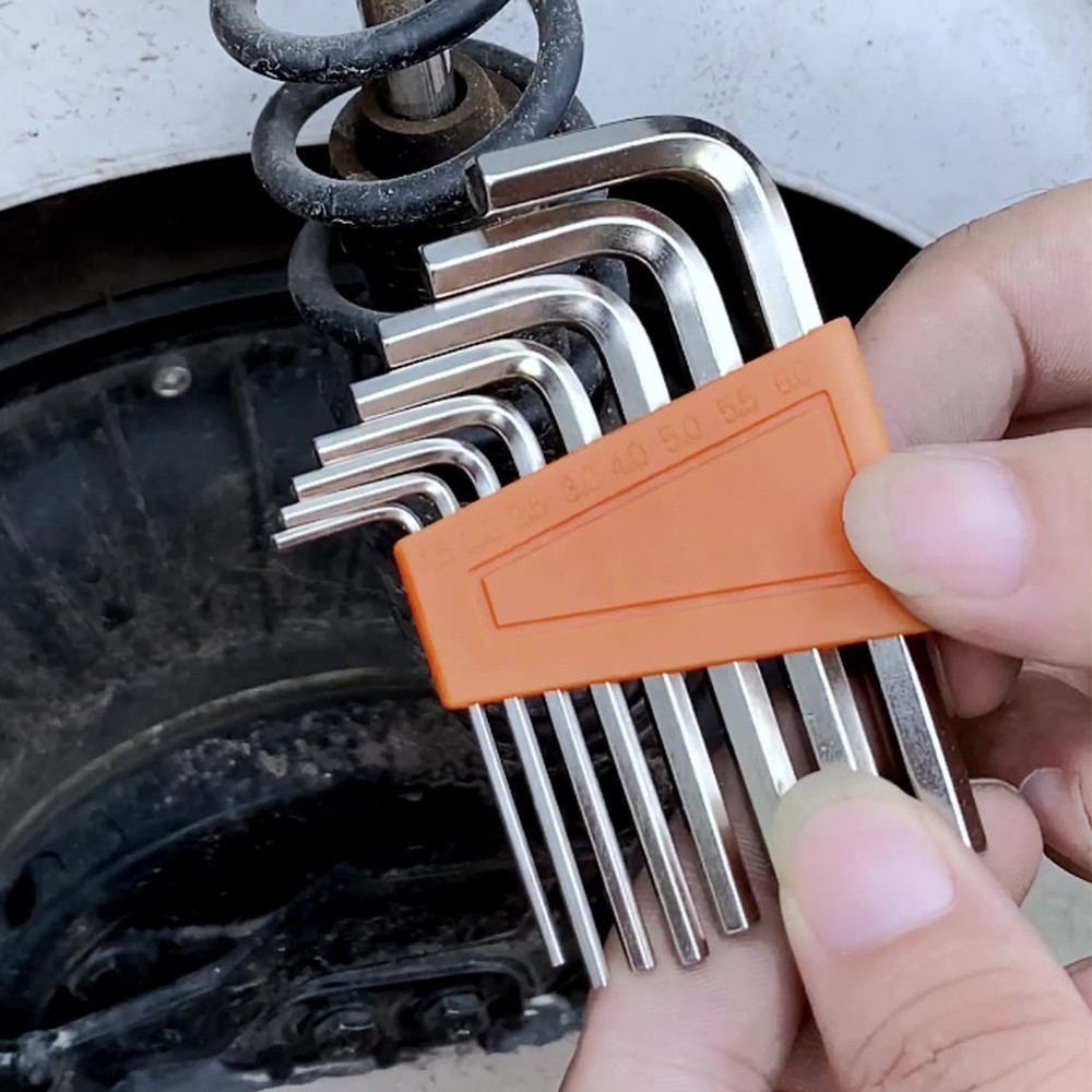 Compact Motorcycle Repair Tool Set with 8 Essential Tools for Easy Use