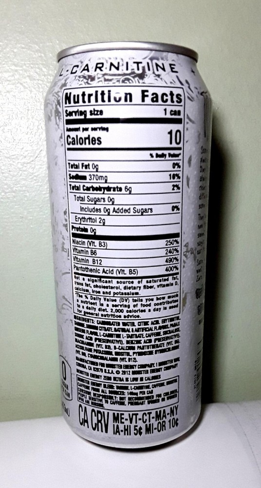 (1) EMPTY CAN ~ MONSTER ENERGY ZERO ULTRA DRINK