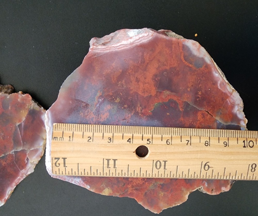 Moss agate Lapidary rough and slab Maury Mountain