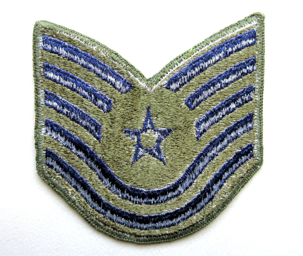 U.S. AIR FORCE TECHNICAL SERGEANT INSIGNIA STRIPES RANK MILITARY UNIFORM PATCH