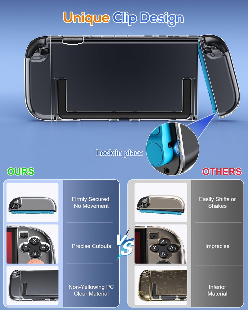 Protective Case for Nintendo Switch 2 2025, Switch 2 Case Slim Hard Shell Acc...