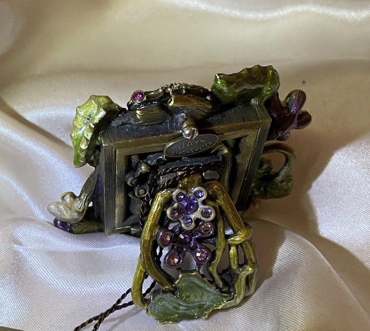 Jay Strongwater - ELENA - "Square Frog Mini Frame"