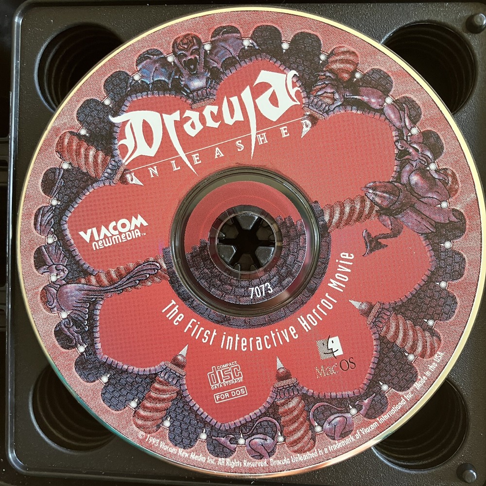 Dracula Unleashed for Macintosh on CD-ROM Disc only 1993 Retro Computer Game