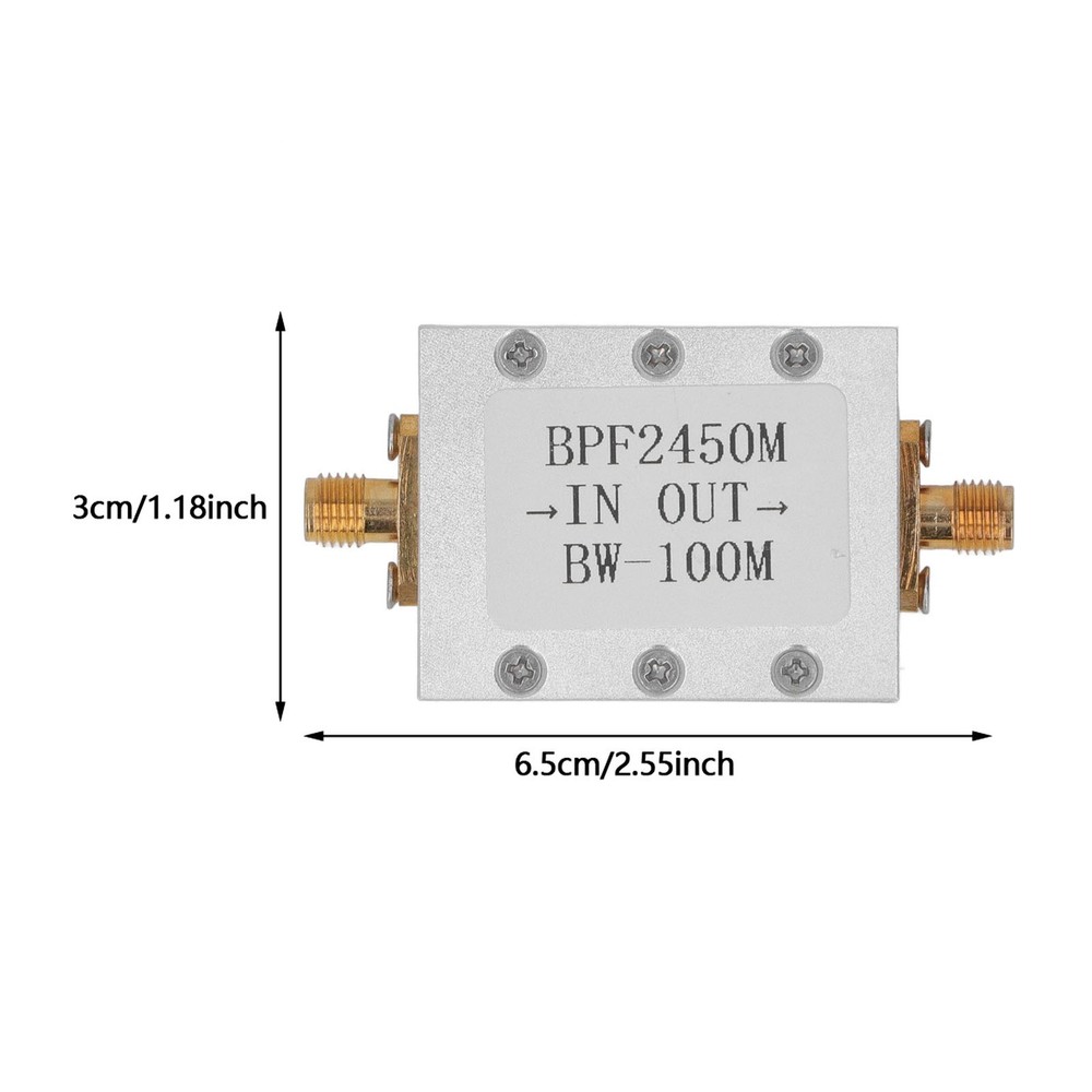 Bandpass Filter 2.4G 2450MHz Low Loss SMA Interface Bandpass Filter Module For ˇ