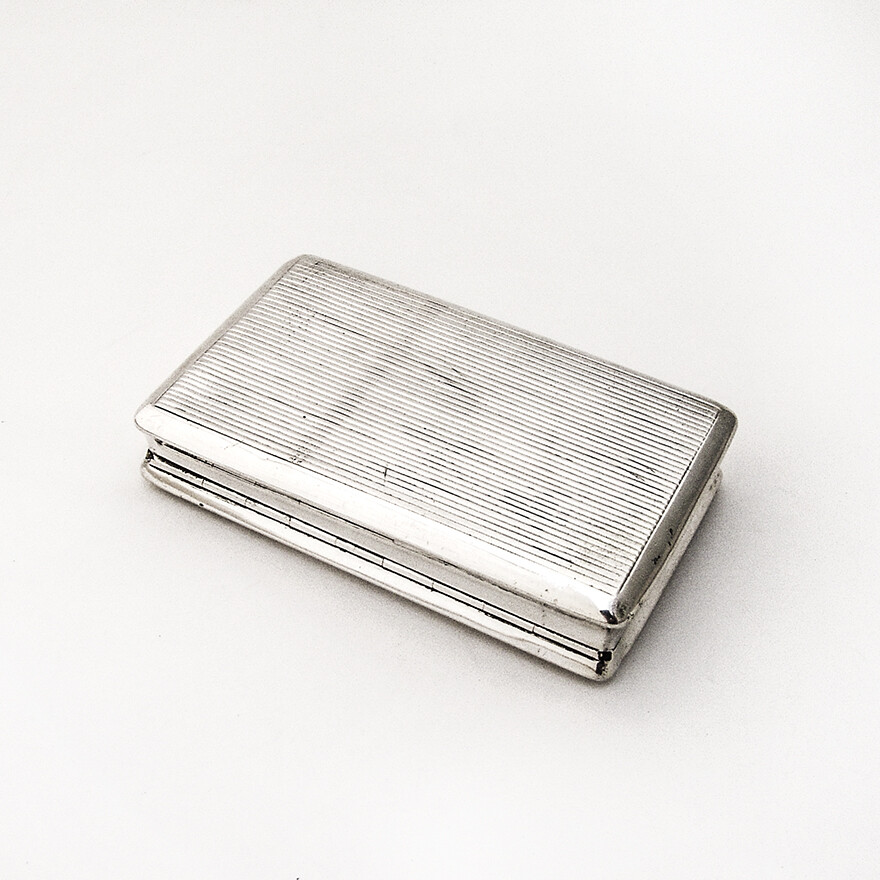 Antique Austrian Snuff Box Sterling Silver 1815