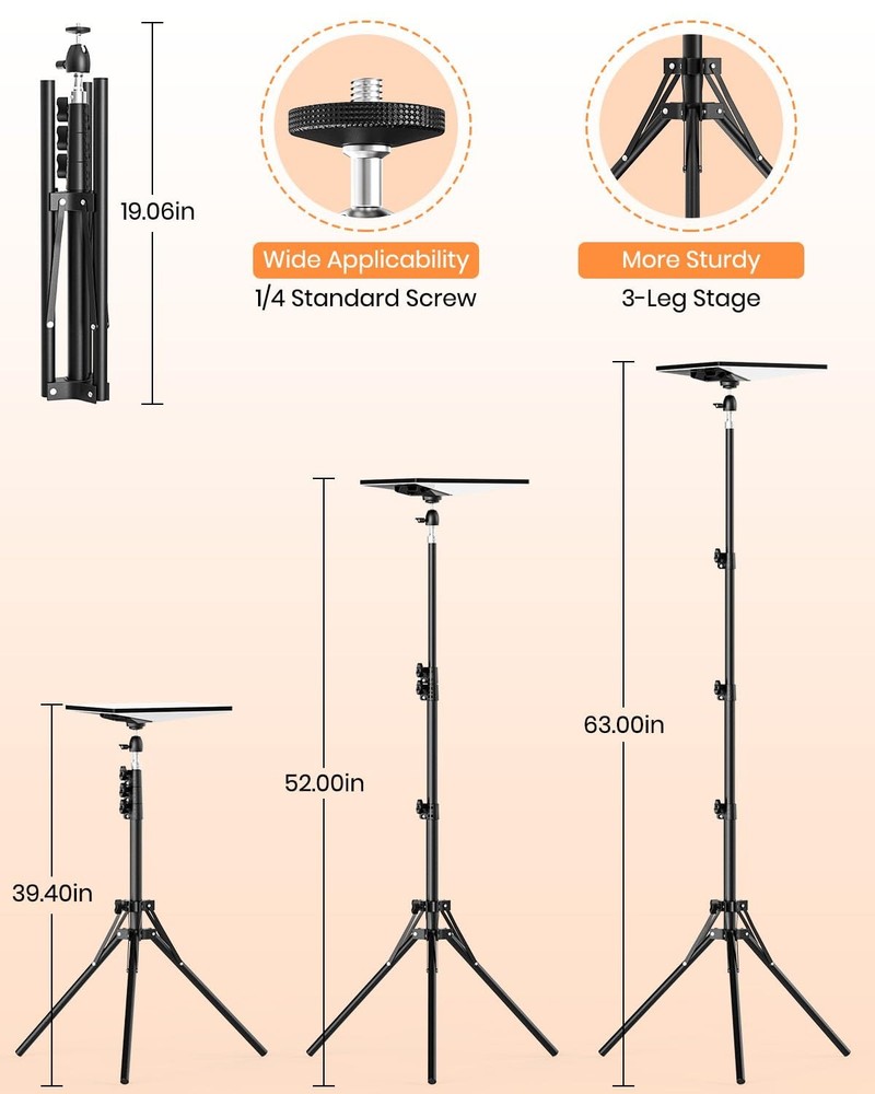 Starlink Mini Tripod Mount with Adapter, Adjustable Height 360° Rotation Compati