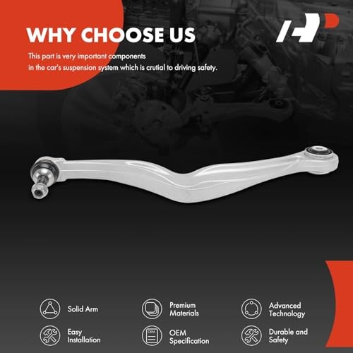Rear Right Upper Control Arm, with Ball Joint & Bushing, Compatible with BMW