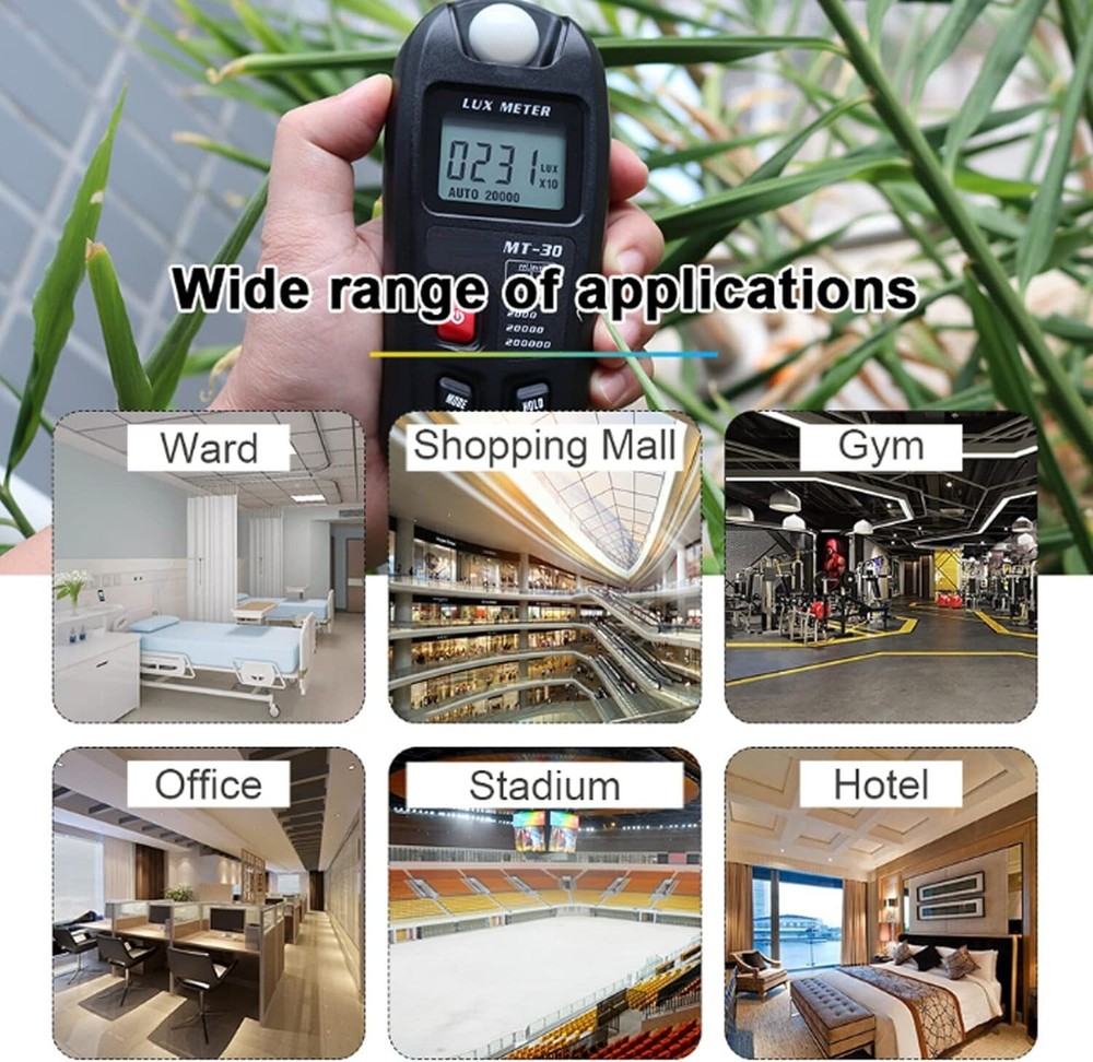 Portable Light Meter with Low Power Consumption - Efficient Illuminance Reading