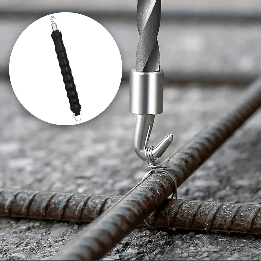 Compact 2 Pcs Rebar Tie Tool - Semi-Automatic Wire Twister for Easy Use