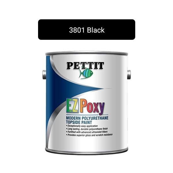 Pettit 3801Q EZ-Poxy Polyurethane Topside Finish, Black - Quart