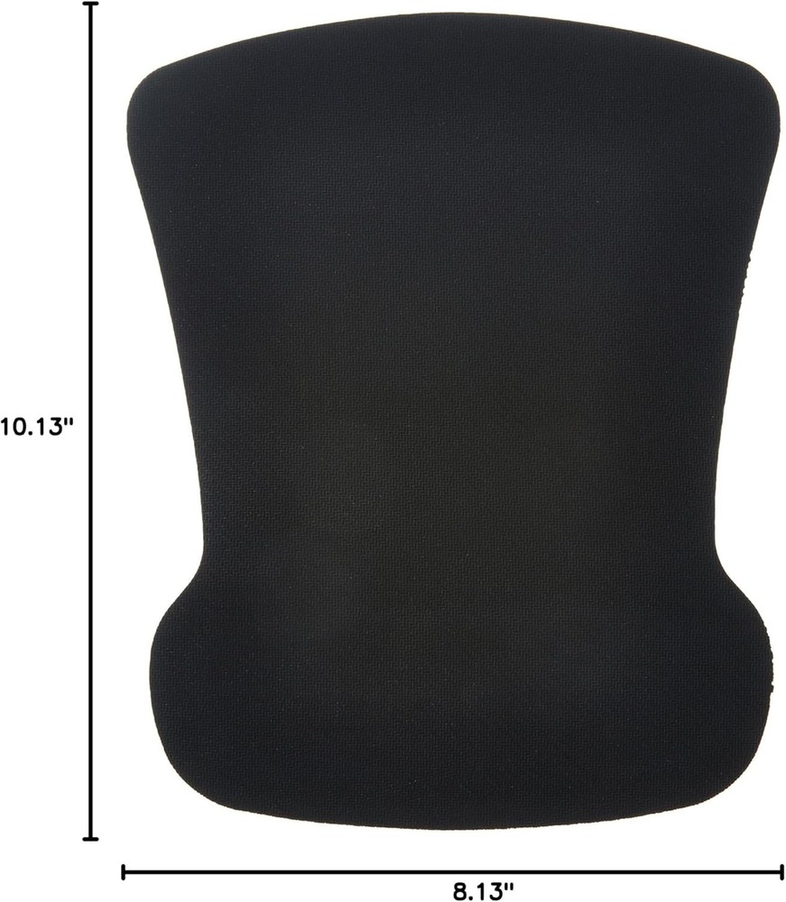 Amazon Basics Irregular Ergonomic Gel Computer Mouse Pad with Wrist Black