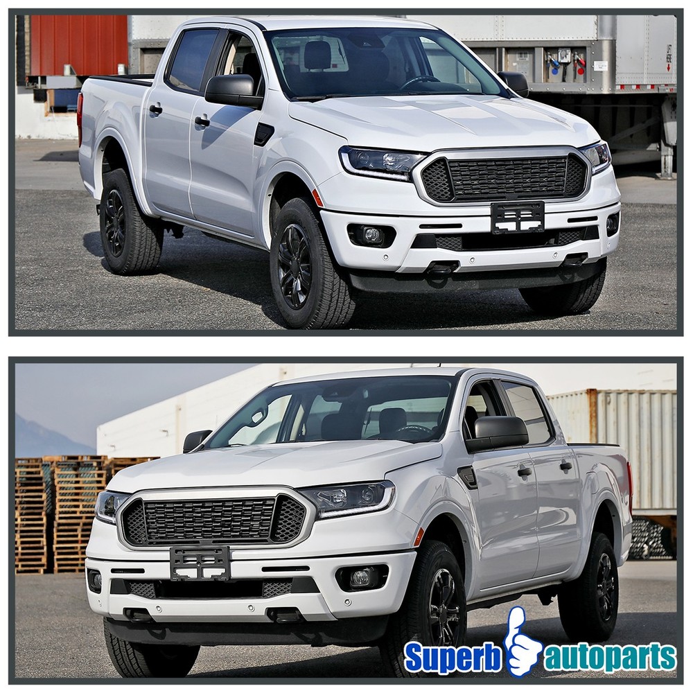 Fits 2019-2022 Ford Ranger Projector Headlight Sequential LED Switchback Black