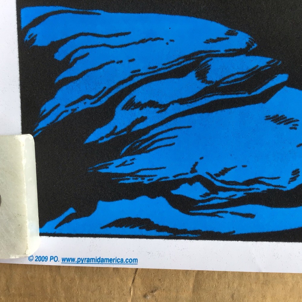 Vulture Buzzard Flocked Blacklight "NO SMOKING" Poster