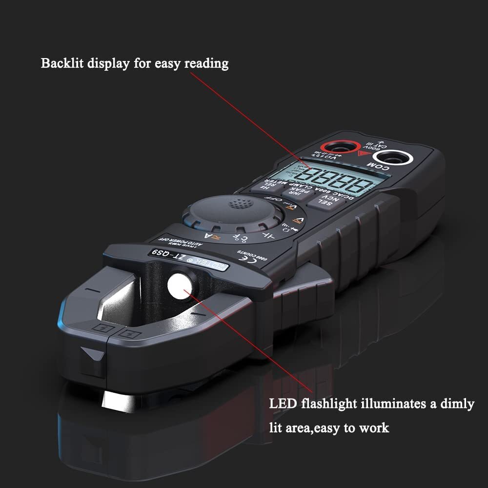 Clamp Multimeter DC T-RMS 6000 Counts Meter Tester Digital Voltmeter Diode Meter