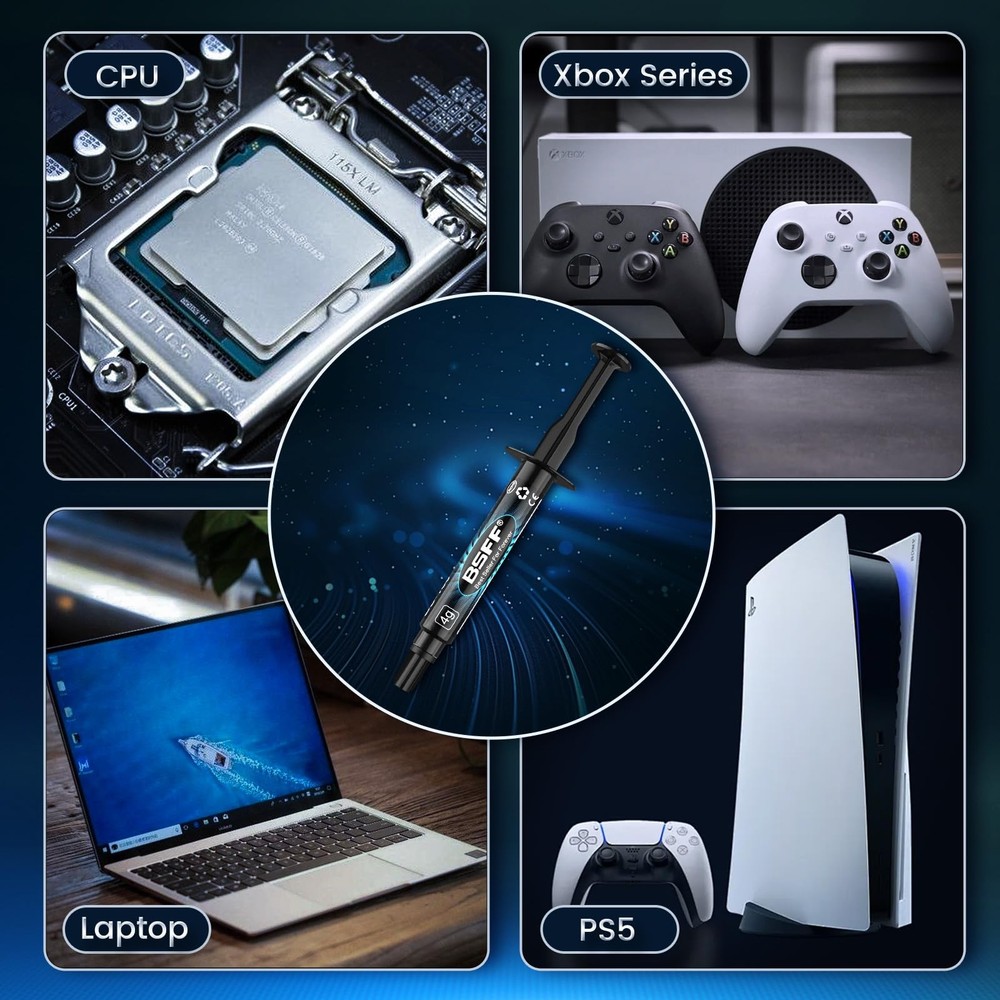 8g Thermal Paste Toolkit CPU Compound Heatsink IC Processor High Performance