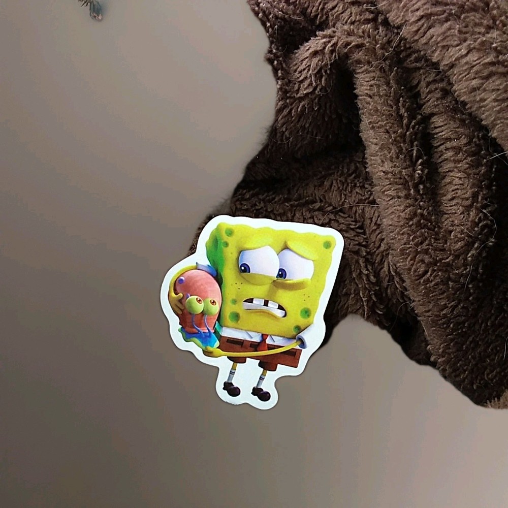 Spongebob SquarePants Holding Gary Sticker