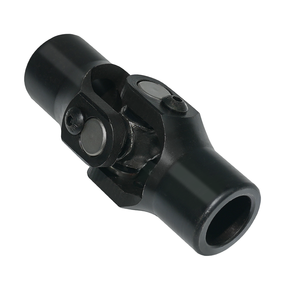 3/4" Round x 3/4" Smooth Round Steering U Joint Universal Black Steering Joints