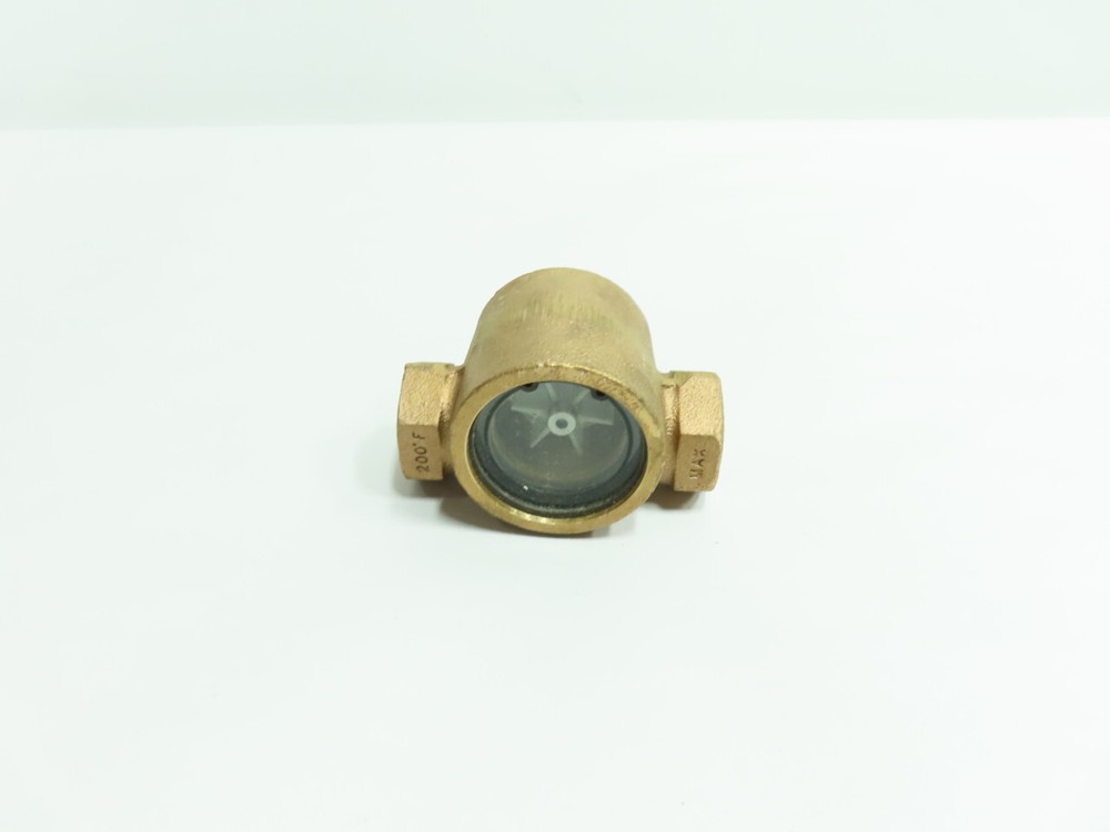 John C Ernst 138P0.50 Bronze Threaded Paddlewheel Flow Indicator 1/2in