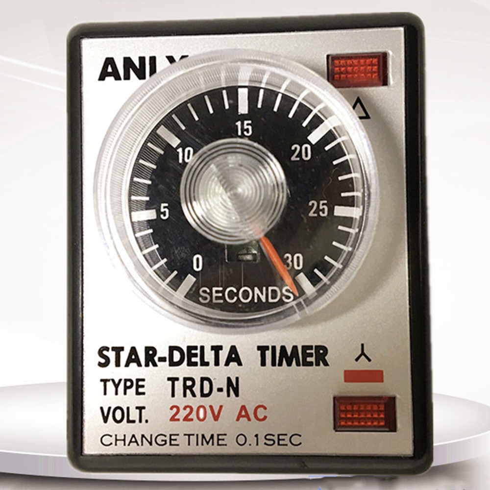 Anly TRD-N 220V 30S STAR-Delta Timer Motor Start Time Limit Relay