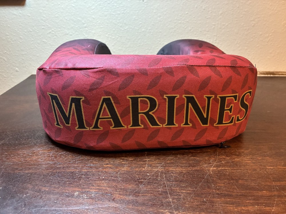 Neck Pillow, US Marines USMC, Semper Fi, Flag