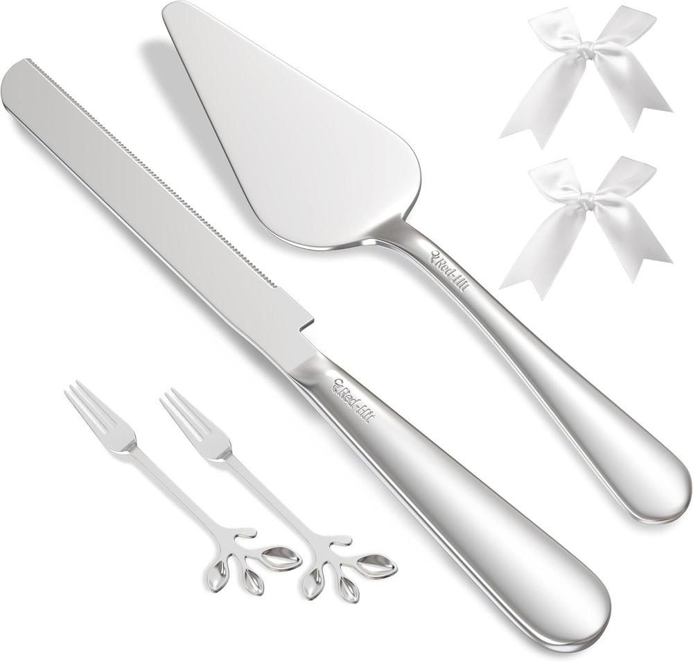 Cake Cutting Set Wedding Cake Knife & Server Set Cake Cutter & Pie Spatula Cake