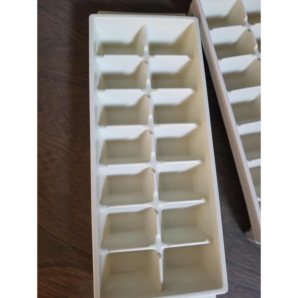 Vintage off white stackable ice trays