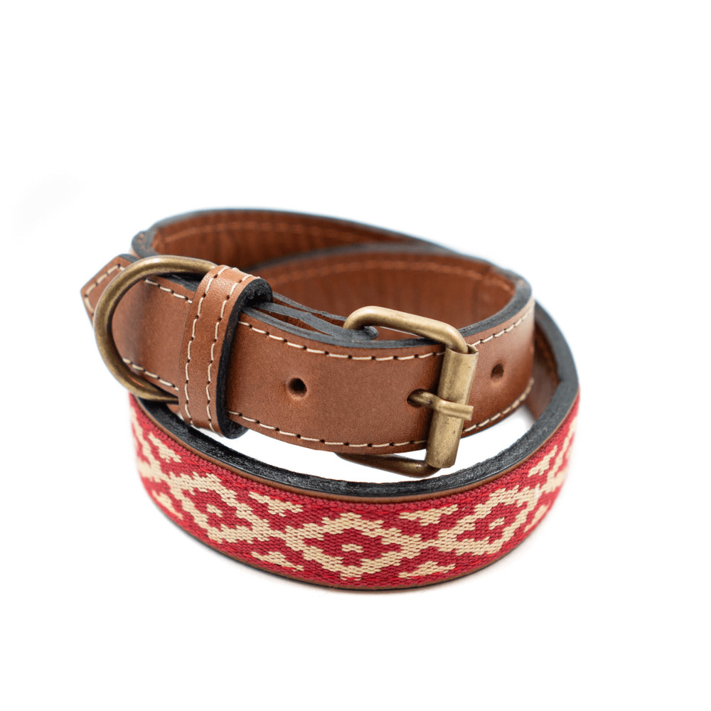 Genuine Leather Dog Collar Adjustable Necklace