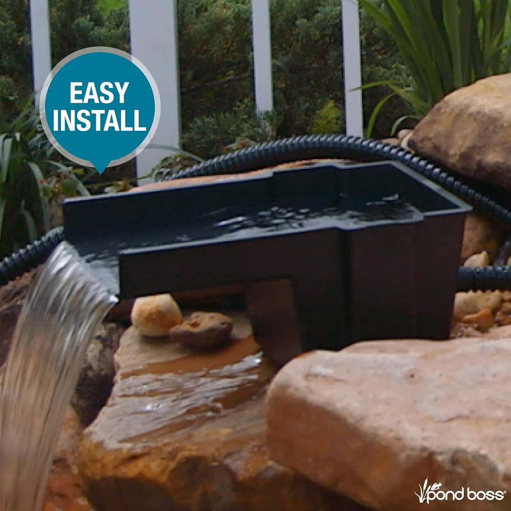 8-Inch Waterfall Spillway Box for Pondless Stream Water Features