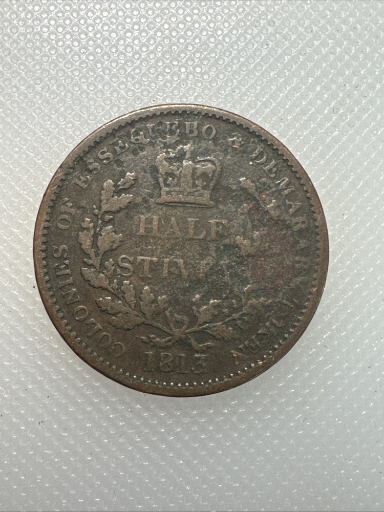 1813 Demarary 1/2 Stiver ZZ