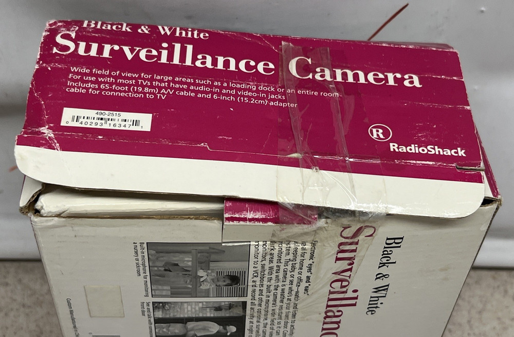 Radio Shack Black And White Wireless Surveillance System